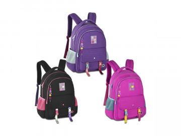 MOCHILA LULUCA CORES 42CM.2D.