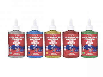 COLA GLITER AZUL 25GRS.C/6