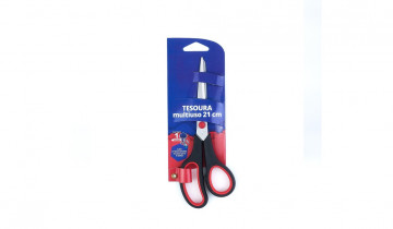 TESOURA 21CM.MULTIUSO PRETA-AV