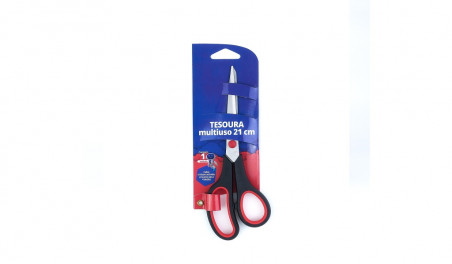 TESOURA 21CM.MULTIUSO PRETA-AV