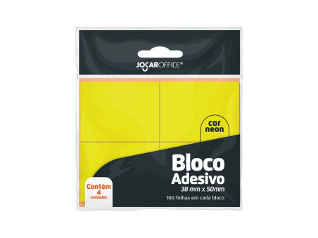 POST-IT  38X50 AMARELO NEON 4X100F.