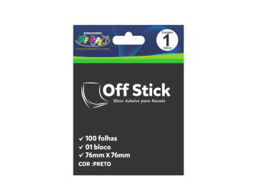 POST-IT  76X 76MM PRETO OFF...