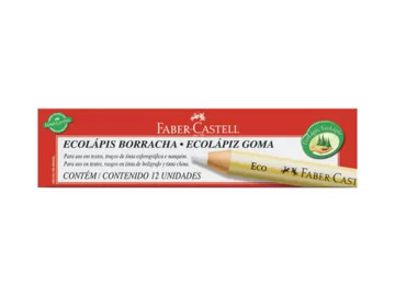 LAPIS BORRACHA FABER 7000 C/12