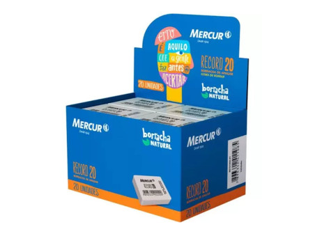 BORRACHA MACIA BRANCA N.20 MERCUR C/20