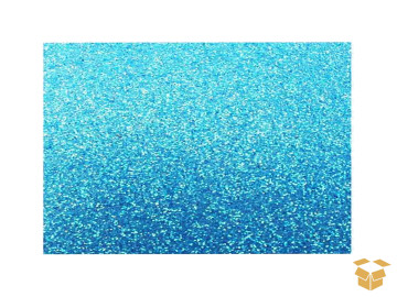 BORRACHA EVA GLITER AZUL...