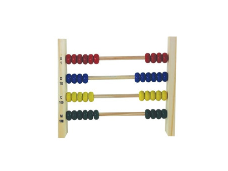 ABACO FECHADO MADEIRA 40 BOLINHAS