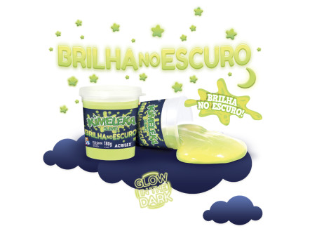 KIMELEKA FLUORESCENTE BRILHA ESCURO 180G