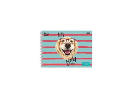 CADERNO CART.80F.JANDAIA PETS CD.