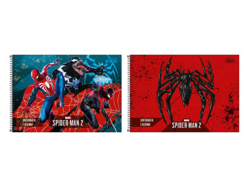 CADERNO CART.80F.SPIDER...