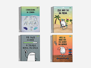 CADERNO UNIV.320F.20M.FLORK...