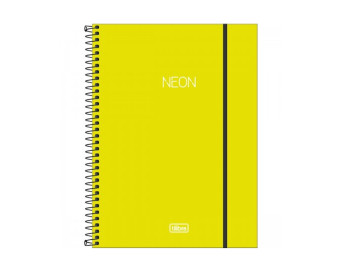 CADERNO UNIV.160F.10M.NEON...