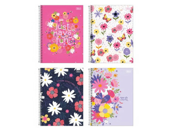 CADERNO UNIV. 80F.1M.CHARME...