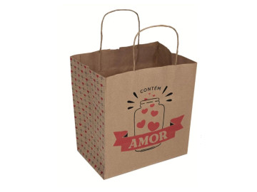 SACOLA PAPEL 22X15X24 KRAFT...