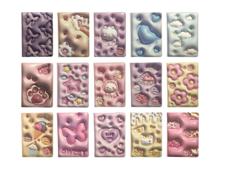 CADERNETA CART. 96F.ACOLCH.CORES13X18