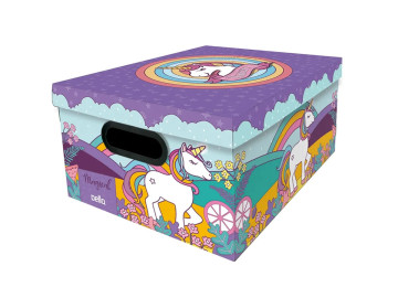 CAIXA 38X29X18CM.UNICORNIO...