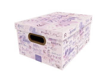 CAIXA 38X29X18CM.PALAVRAS PP.