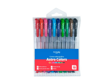 CONJ.CANETA ESF.10 CORES...