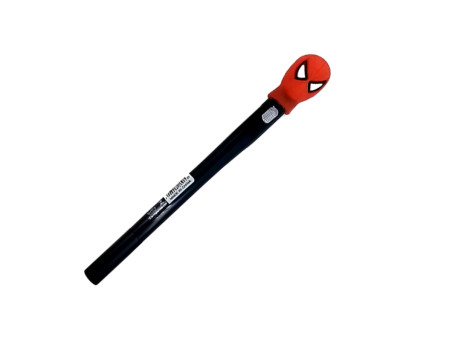 CANETA GEL AZ.SPIDER MAN LED