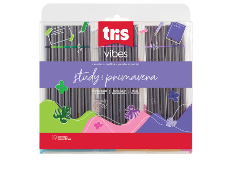 CANETA HIDR.TRIS 0,4MM.19 CORES PRIMAVER