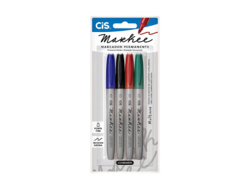 CANETA MARCADOR 04 CORES...