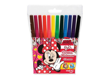 CANETA HIDR.12 CORES MINNIE