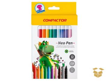 CANETA HIDR.12 CORES NEOPEN...