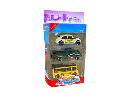 CARRINHO SUPER CHARGER CRAZY CARS C/3