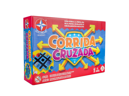 JOGO TABULEIRO CORRIDA CRUZADA C/50PECAS