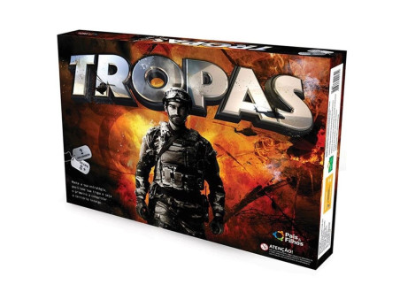 JOGO TROPAS TOP LINE TABULEIRO+PECAS