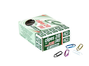 CLIPS N.  2/0 COLORIDO ACO...