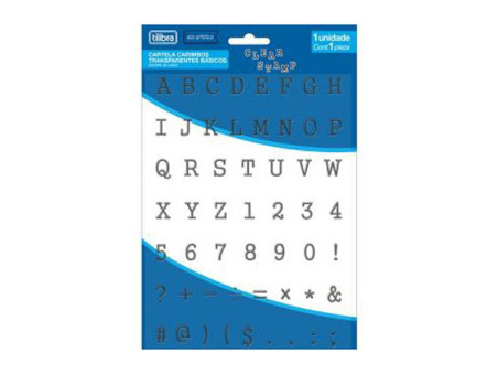 CARIMBO ALFABETO/NUMEROS/SINAIS SILICONE