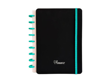 AGENDA INTELIG.PLANNER 21X26 BLACK ACQUA