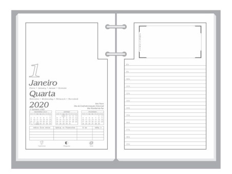 REFIL AGENDA REDOMA COMERCIAL 12X18 270P