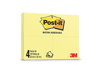 POST-IT  38X50MM AMARELO...