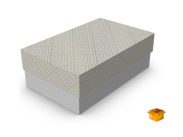 CX.16X10X06 BRANCA C/OURO C/10