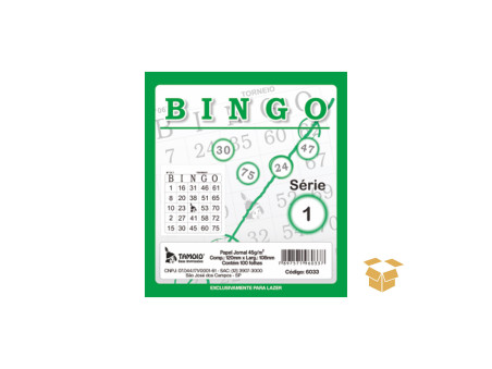 BLOCO BINGO VERDE 15X100F.
