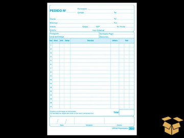 BLOCO PEDIDO 1/18 2 VIAS...