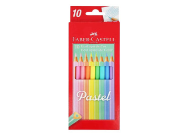 LAPIS COR PASTEL 10 CORES...