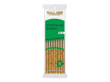 ESPETO BAMBU 30CM TALGE C/50