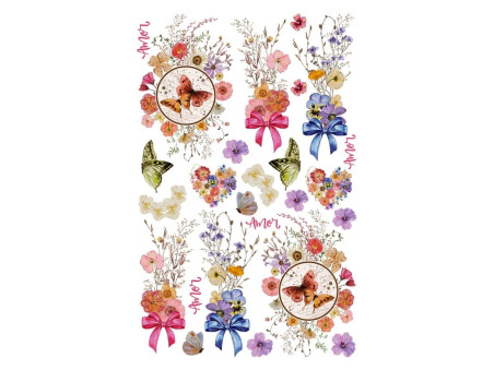 TRANSFER IMAGEM COL FLORES SMALL