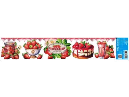 TRANSFER TEXTIL BARRA STRAWBERRIES