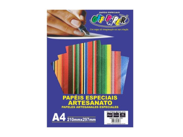 PAPEL A4 GLITER METALICO...