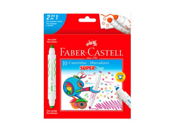 CANETA HIDR.10 CORES PONTA...