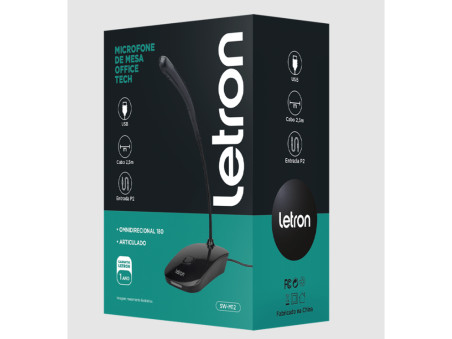 MICROFONE MESA C/HASTE FLEXIVEL PRETO