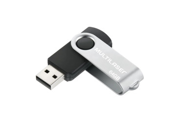 PEN DRIVE  64GB TWIST PRETO...