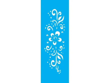 STENCIL FLOR ESTILIZADA...